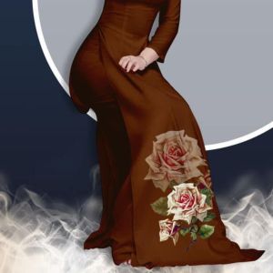 [HCM]ÁO DÀI TRUYỀN THỐNG IN HỒNG NỮ HOÀNG CAO CẤP - KHÔNG KÈM QUẦN