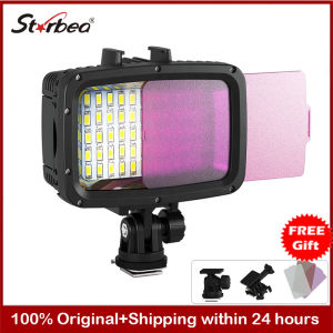 Strbea ไฟถ่ายภาพระดับมืออาชีพ1800 LM ไฟใต้น้ำ40ม. ไฟ LED ดำน้ำไฟกลางแจ้งสำหรับกล้องแอคชั่น Gopro