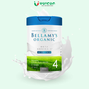 Sữa công thức Bellamy Organic Đạm A1 & A2 -  số 1 2 3 4 nguyên kem hữu cơ NK chính hãng từ Úc