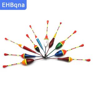 [COD] EHBqna SPORTS ชุดทุ่นลอยน้ำเหยื่อตกปลา1 10ชิ้นทุ่นตกปลาทุ่นตกปลามีความผันผวนมีขนาดผสมสีสำหรับอุปกรณ์ตกปลา