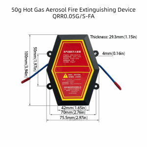 YARUA Dual-Line Design Flame Retardant Device Flame Retardant Automatic Activation Automatic Fire Extinguishing Sticker Retardant Sticker Non Pollution Dual Line Retardant Device Car Engine Compartment