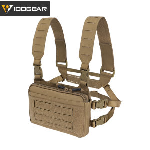 IDOGEAR KGR Tactical Chest Rig Modular Lightweight Chest Rig With DOPE 5.56 Triple Mag Pouch Kangaroo Chest Rig Front Panel 3319