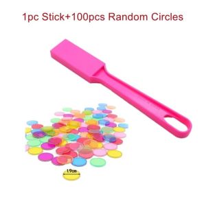 NOBLELYN ic Stick Wand ic Bingo Set ABS Color Sorting Bingo Wand Set  Multicolor ic Chip Set Classroom Learning