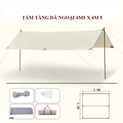 Tấm tăng lều cắm trại tăng lều dã ngoại chống nắng bạt tăng dã ngoại