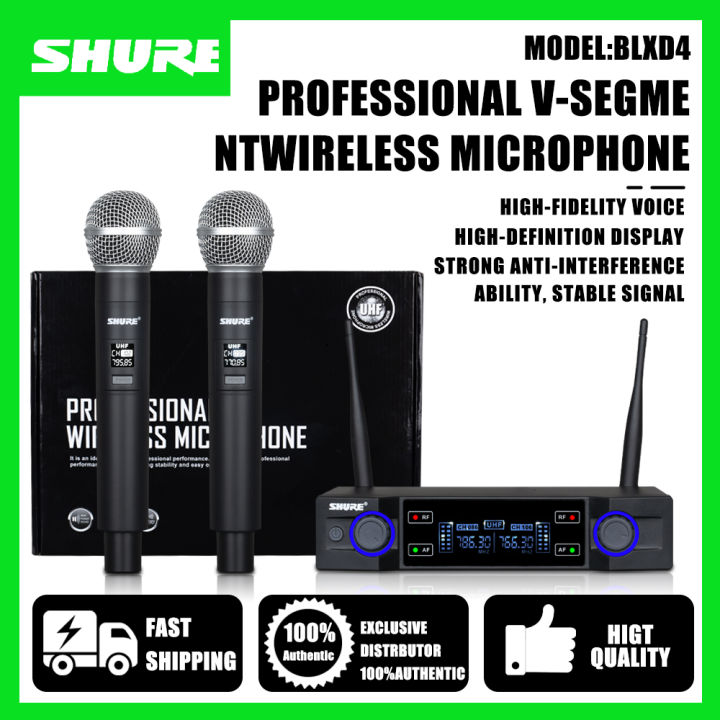 Shure BLXD4 Wireless Microphone Dual Microphone Adjustable Microphone