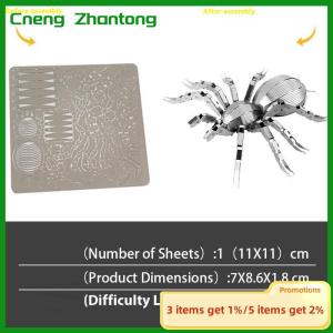 Cneng 1 Set Jigsaw Puzzle Toys Insect Series DIY Mini Assembling 3D Metal Puzzle Color Dragonfly Model For Kids 14+ Adult Gift