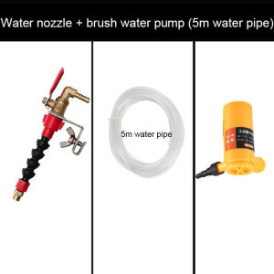 3PCS Dust Sprayer for Cutting Machines + 5m Hose + Universal Connector Water Spray System for Cutting Machines Dust Removal Cooling Spray Dust Prevention Unit