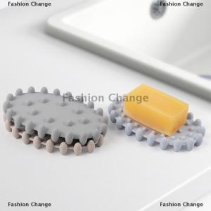 [COD] Fashion Change Silicone Soap Dish With Drain Bar Soap Holder For ShowerBathroom And Kitchen Sink OrganizerSelf Draining Waterfall Soap Tray