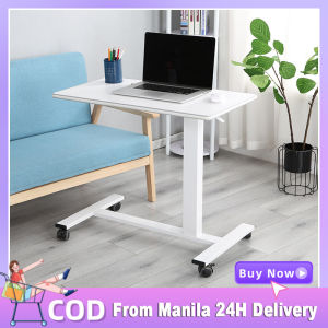 Adjustable Bedside Laptop Table With Wheels Foldable Mobile Computer Desk Small Table Study Desk Simple Lazy Wood Bed Side Table Sofa Side Table