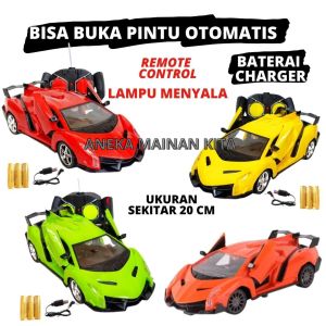 Mainan Anak Mobil Remote Control Top Speed Buka Tutup Pintu Baterai Cas