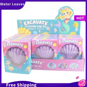 [Water]Hot Sale Freeshipping Nàng Tiên Cá Vỏ Đá Quý Đào Kit Khảo Cổ Khai quật Handmade Đồ Chơi Trẻ Em Khai quật Kho Báu Hóa Thạch Kit Cho Kid Quà Tặng