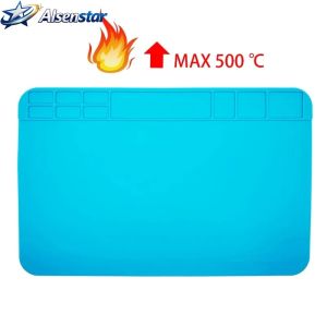 FFBH Silicone Welding Pad Workbench BGA Soldering Station Platform Maintenance Pad Insulation Heat-Resistant Soldering Station Z4K2H