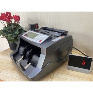 Máy đếm tiền hoshico 4700C máy đếm tổng ra số tiền mini phát hiện tiền giả UV japan 2026