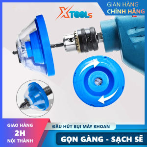 Dụng cụ hứng bụi máy khoan Chụp chặn bụi khoan giúp thu gom bụi mảnh vụn khi khoan gỗ tường bê tông trần nhà