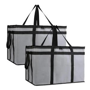 Folding Insulated Delivery Bags Large Capacity Thermals Storage Waterproofed Camping Cookware For Picnics Event
