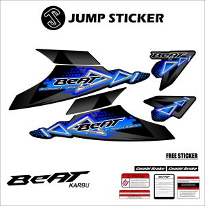 Stiker Striping Beat Karbu grafis variasi 004