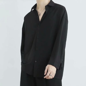 Mens Shirts Shirt Fashion Popularity Shirt High Intelligence Comfort Slim Simple and Competent Adult Males