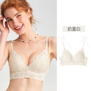 Miss Curiosity Floral Lace Push-Up Wireless Bra Set in Cotton - Comfort Fit Lingerie