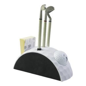 WARM STOP 1 set Golfer Pens Mini Golf Decoration Decoration Anti Slip Base Golf Pen Set Golf Gift Novelty Golf Ball Pencil Holder Golf Gift