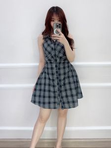 SV 6678 - Key Checker Set | Silvervogue | Set Atasan dan Celana Motif Kotak Pakaian Kasual Wanita