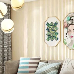 Wallpaper Dinding Motif Salur Elegan ELEGAN Panjang 8Meter x Lebar 45Cm