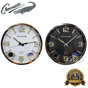100% ORIGINAL CROCODILE Quiet Luminous Analogue Wall Clock (Jam Dinding) CW8805