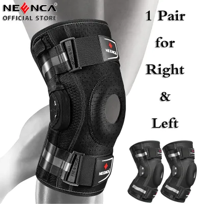 NEENCA 2-Pack Professional Hinged Knee Brace Medical Knee Support with Removable Dual Side Stabilizers for Knee Pain Arthritis Meniscus Tear Sports Injury Recovery Joint Pain Relief ACL. Men & Women ACE043