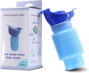 Adjustable Urinal Pocket Toilet for Men Women Portable Urinal Pee Bottles with Sealed Lid Collapsible Urinals for Camping Travel Car Traffic Jam 750ML