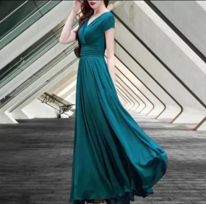 Lazada long dress casual hotsell