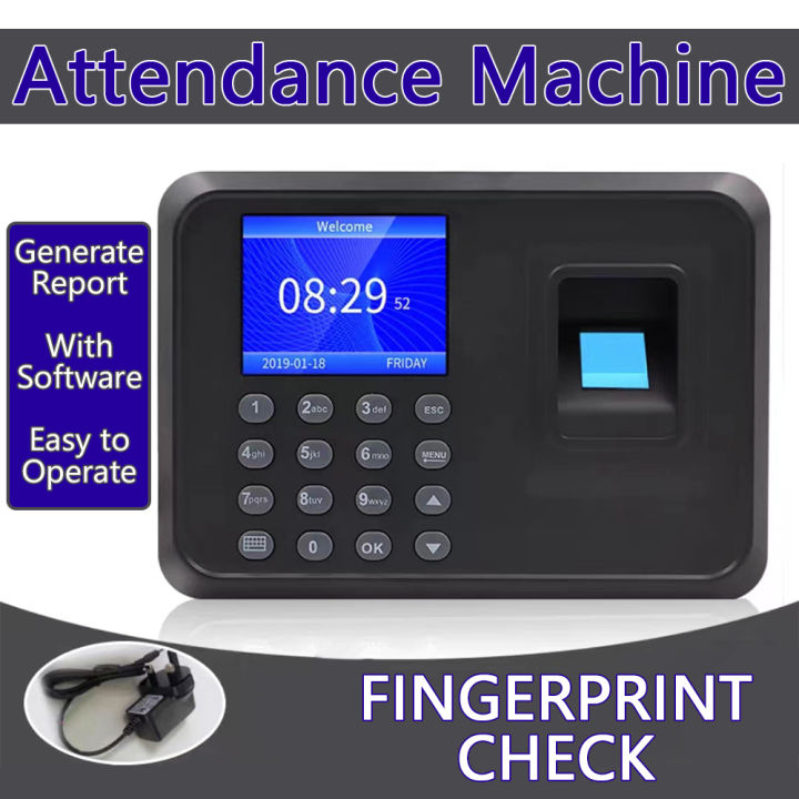 Biometric Fingerprint Attendance Machine Thumbprint Password ...