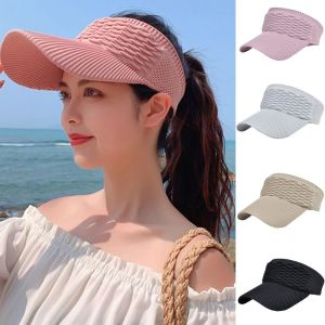 QIANHUAHOU Outdoor Elastic Breathable Empty Top Hat Baseball Cap Sports Visors Sun Hat