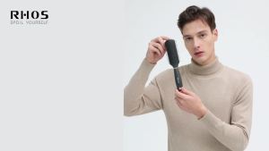 RHOS Hair Brush for Men - Detangler and Styling Brush with Nylon Bristles for Wet and Dry Hair Massage Function Suitable for Bangs Thin Short and Thick Hair (1 Pack - Blue)