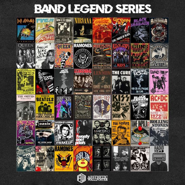 POSTER BAND MURAH BISA COD Poster Dinding Aesthetic | Poster Aesthetic