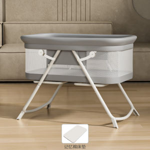LZD  Direct Selling Multifunctional Newborn Baby Crib Milk Spilt Splicing Big Bed Movable Folding Cradle Small Bed
