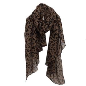 Hợp thời trang in da báo Khăn choàng quấn thoải mái và mềm mại mùa đông khăn quàng cổ Polyester Phụ kiện cho du lịch hoặc đi chơi bình thường