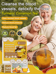 Turmeric cinnamon tea Warming tea to dispel cold Blood circulation and warming tea Natural herbal tea Female blood regulating tea