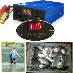 SUSAN 1030SMP 2500W DC12V Electric Fish Shocker Stunner Ultrasonic Inverter Electro High Power Fisher Tilapia Fishing Machine for River Side Reservoir Side Fields Ponds