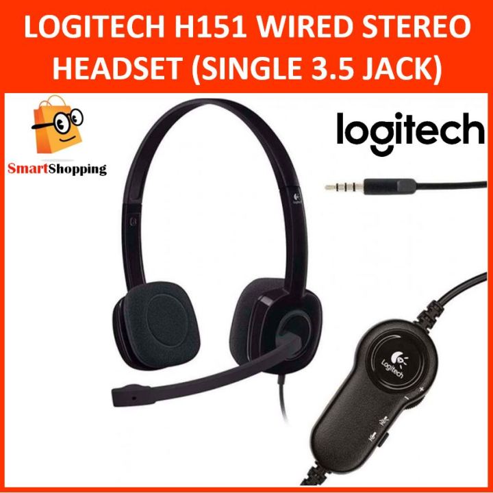 Logitech Headset H151 Stereo Sound Single Jack with in