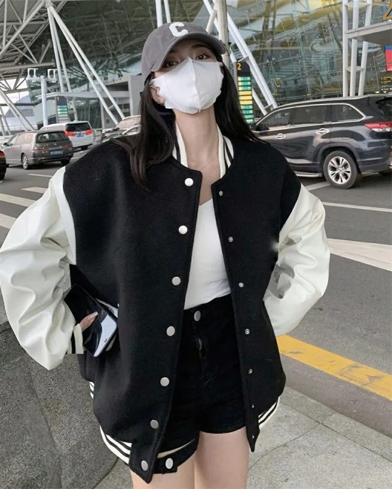 NEW BOMBER PREPPY BOMBER JACKET UNISEX BASEBALL KOREAN STYLE