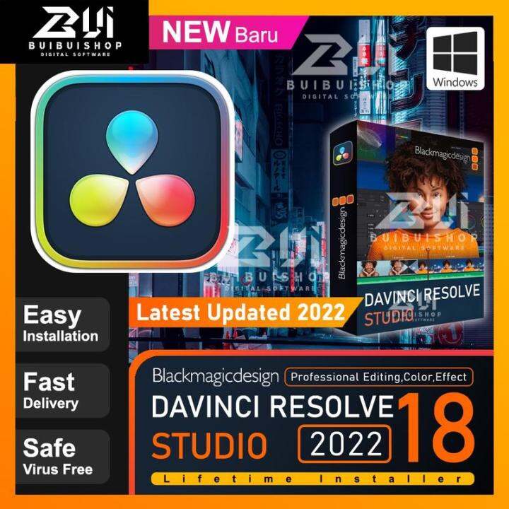 Blackmagic DaVinci Resolve Studio 18 Latest 2023 Windows MAC | Lazada PH