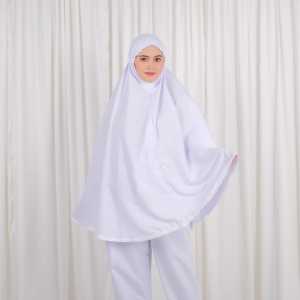 BERGO UMROH HAJI BERSAKU RENDA MEWAH BAHAN KATUN PREMIUM HIJAB KHIMAR UMROH