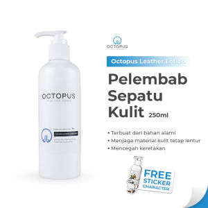 Octopus shoe cleaner  Leather Cleaner  sepatu dan tas kulit | Leather Conditioner  pelembab sepatu kulit 250 ML | Leather Lotion Pembersih Tas Sepatu Dompet Kulit LC250OCT