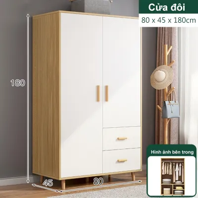 NES Tủ quần áo gỗ 2025 kiểu mới Sức chứa lớn và lắp đặt dễ dàng Bán hàng trực tiếp từ nhà máy