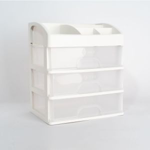 Rak Penyimpanan Kosmetik dan Make Up Serbaguna 3 Laci