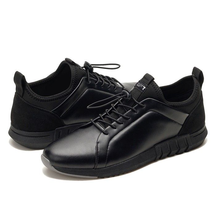FLEXI BLACK |ManNeedMe x Reyl| Sepatu Sneakers Pria Casual Shoes