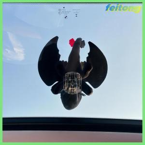 【feitong】🚕🚕【HOT SALE】 DIY Car Accessory Decoration Doll Base Dragon Doll Helmet Car Motorcycle Roof Sunroof Decoration Dragon Car Decoration Interior Ornaments Dolls