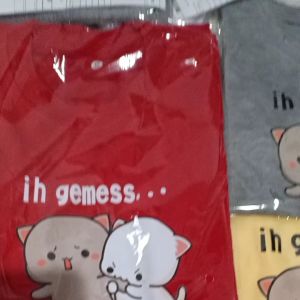 Kaos Anak Gemes Couple Adik Kakak Katun Crew Neck