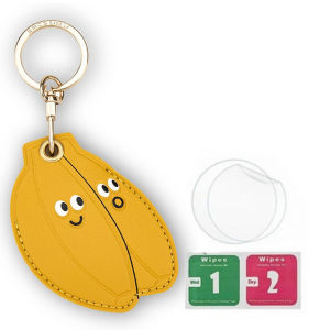 ที่ยึด AirTag หนังแท้ใช้ร่วมกับพวงกุญแจ AirTag ได้ เคสติดตามป้องกันการสูญหายสำหรับสุนัข แมว สัตว์เลี้ยง กุญแจ กระเป๋า และกระเป๋าเดินทาง อุปกรณ์เสริมที่ทนทานและมีสไตล์