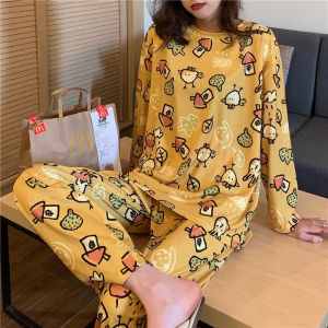 ชุดนอนเสื่อปิกนิกกันน้ำขนาดพิเศษชุดนอนสำหรับผู้หญิงกางเกงชุดอยู่บ้านสำหรับเด็กผู้หญิง