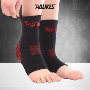 Pelindung Engkel Kaki Aolikes 7526 Deker Dukungan Pergelangan Kaki Anti Slip Therapy Support Protector Ankle Elastis Olahraga Fitness Lari Gym Voli Futsal Tenis Basket